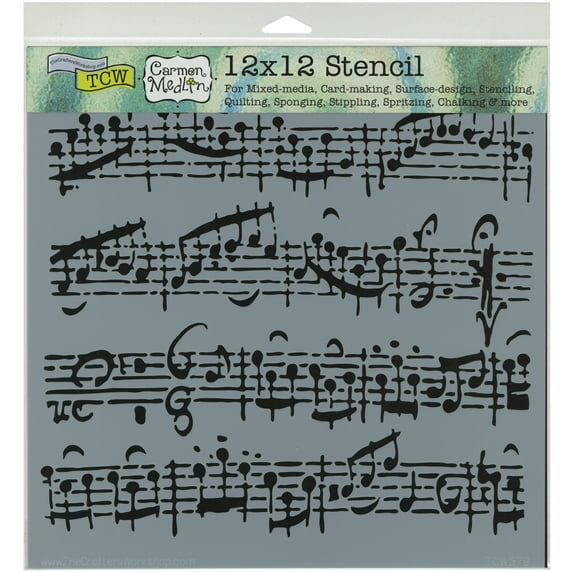 Crafter's Workshop Template 12"X12"-Sheet Music