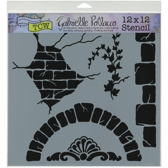 Crafter's Workshop Template 12"X12"-Tuscan Wall