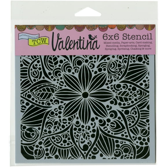 Crafter's Workshop Template 6"X6"-Doodle Bloom