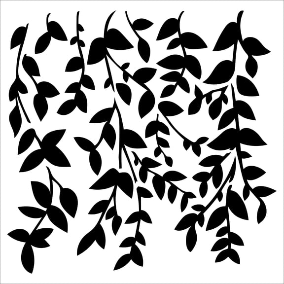 The Crafter's Workshop Stencil - Hanging Vines, 6" x 6"