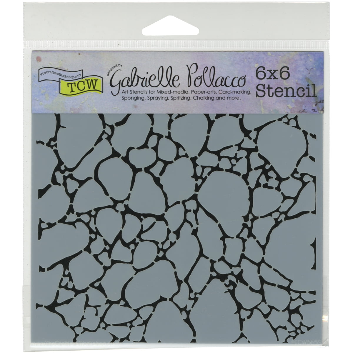 Crafter's Workshop 6x6 Inch 'Mod Spirals' Stencil Template For Mixed Media & Scrapbooking