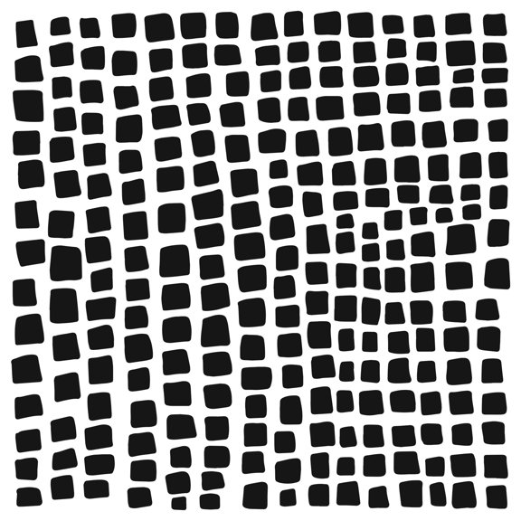 The Crafter's Workshop Stencil - Square Stones, 6" x 6"