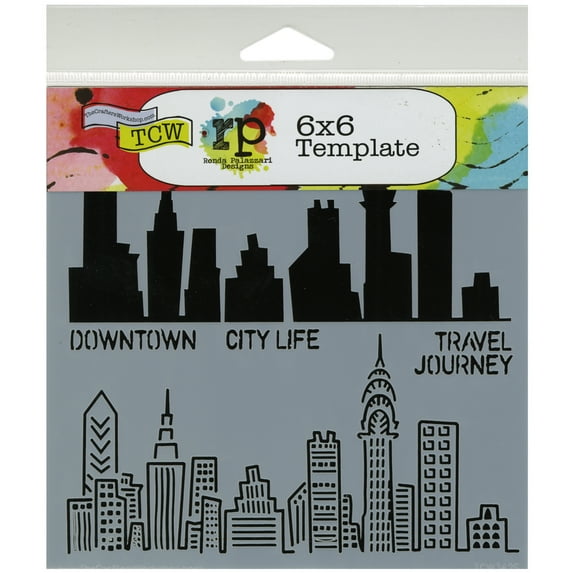 Crafter's Workshop Template 6"X6"-Urban Landscape