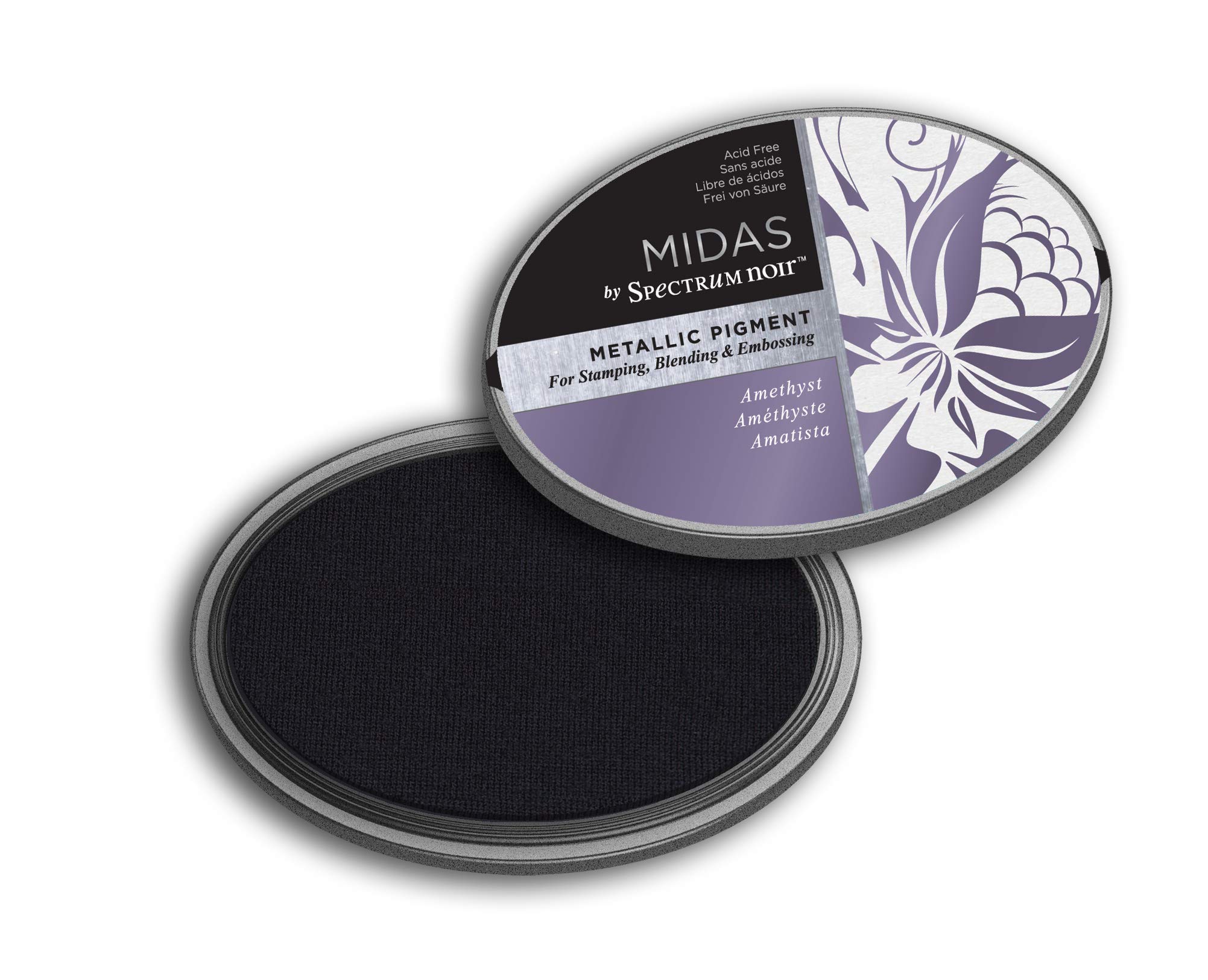 Spectrum Noir Midas Metallic Ink Pad – Jade Green | Slow-Drying Pigment Ink For Stamping, Blending & Embossing
