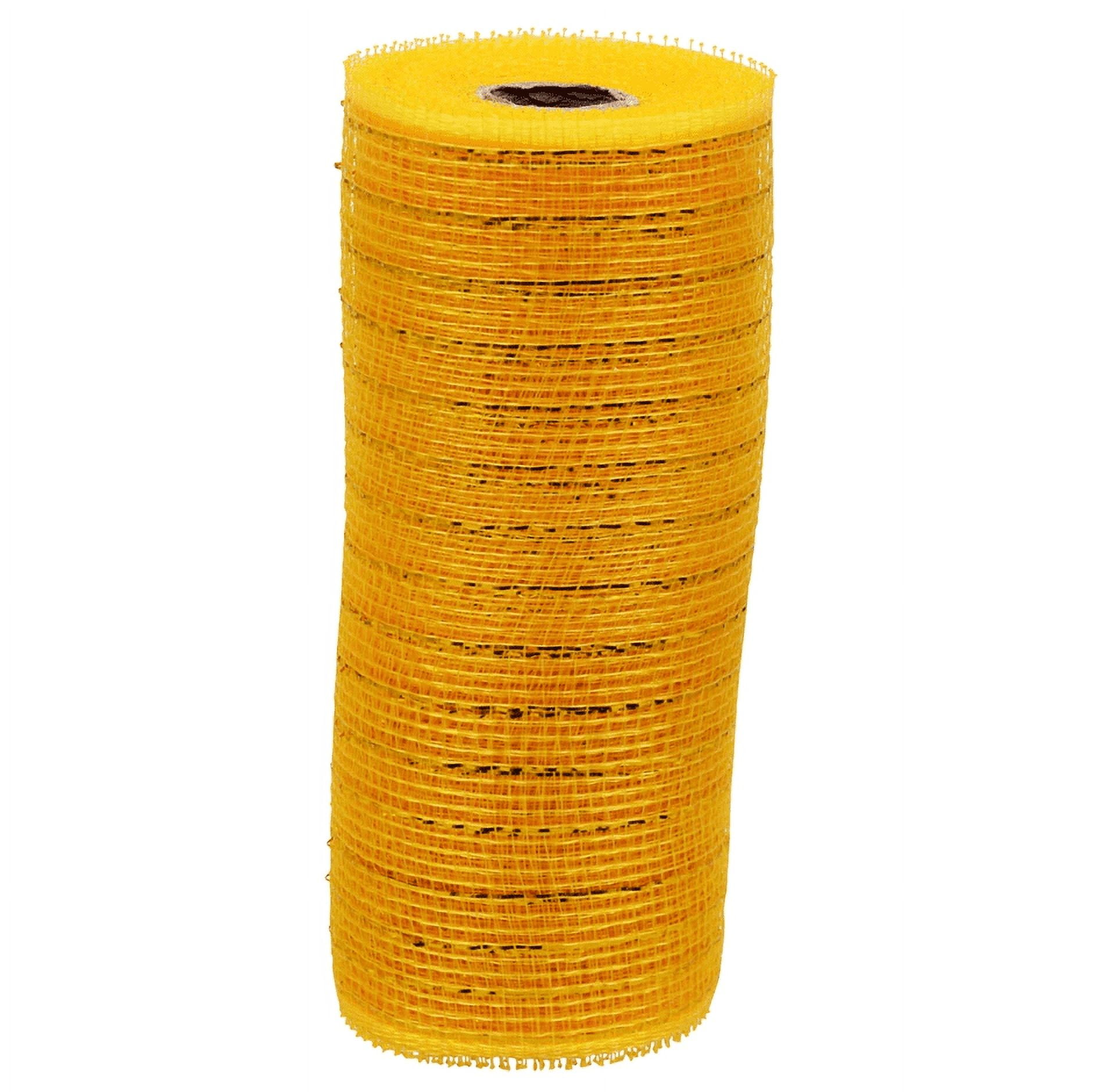 Crafters Square Harvest Gold Decorative Mesh, 5yd. Rolls; 6 INCHES