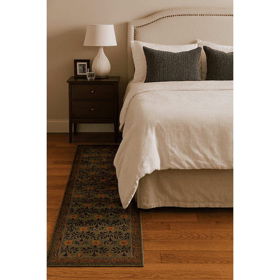 Crafters & Weavers Arts and Crafts Soft Washable Non Slip Area Rug (2'7" x 9')