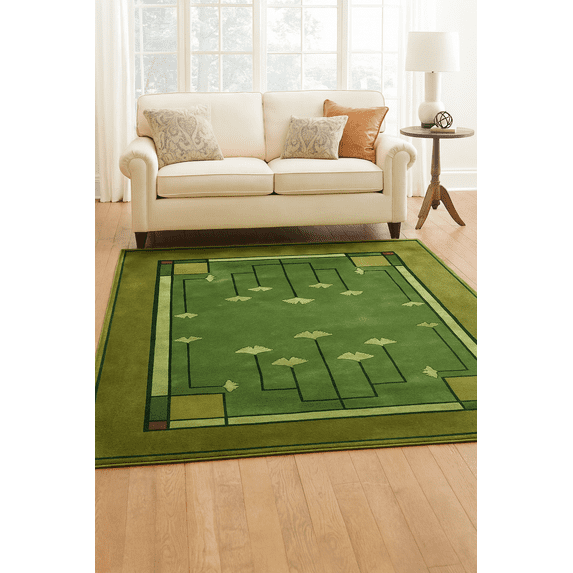 Crafters & Weavers Arts and Crafts Soft Washable Non Slip Area Rug (5.7' x 7.8')