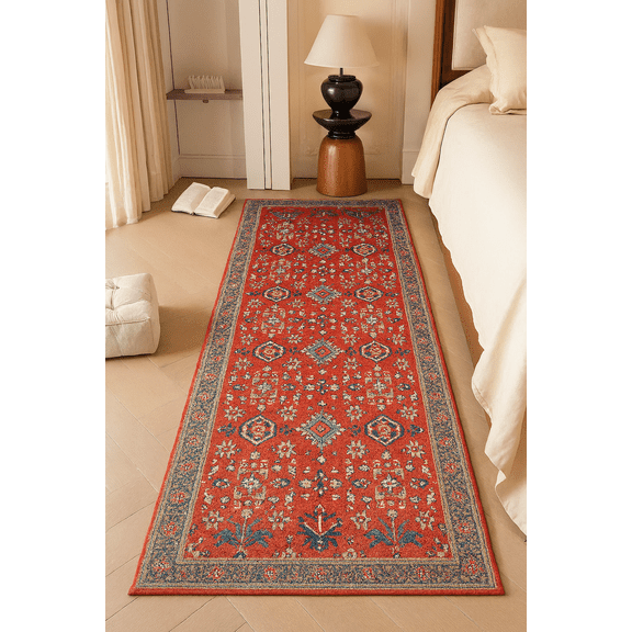 Crafters & Weavers Serapi Soft Washable Non Slip Area Rug (2'7" x 9')
