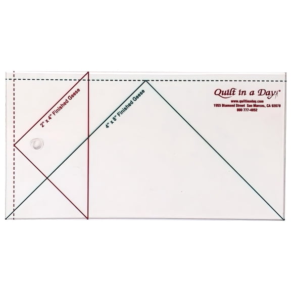 Crafters Workshop Quilt in a Day Flying Geese Ruler, Large