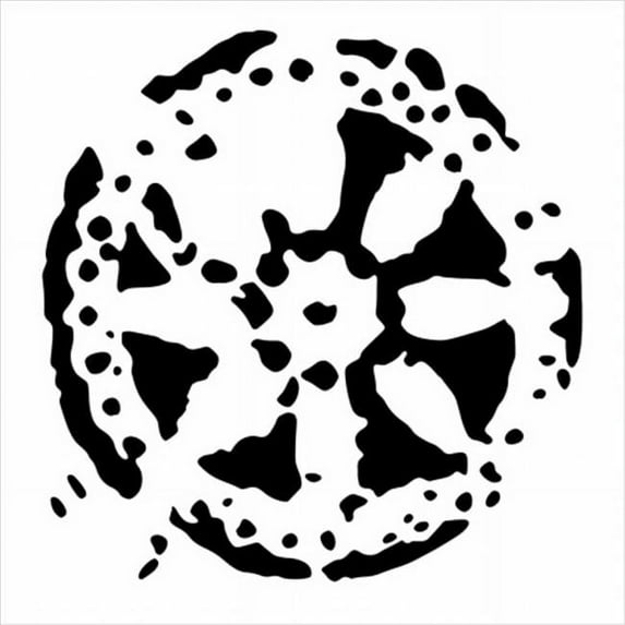 Crafters Workshop Remnant Templates - 4 x 4 in., Square Cog