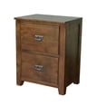 thumbnail image 1 of Crafters and Weavers Arts and Crafts 24" 2-Drawer Wood File Cabinet in Walnut, 1 of 5