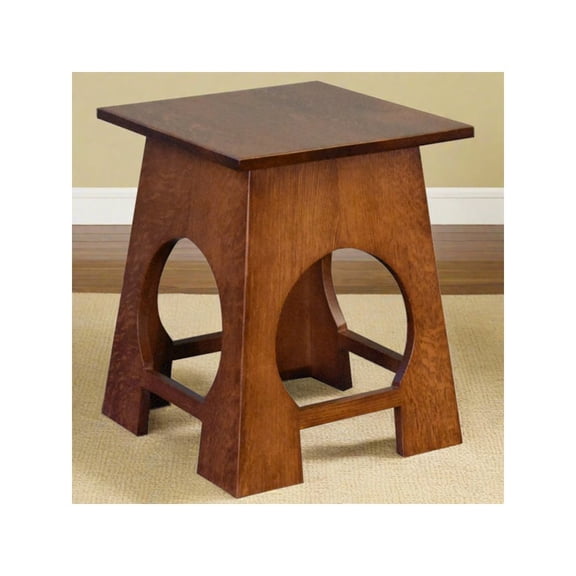 Crafters and Weavers Arts and Crafts / Mission Style Taboret End Table