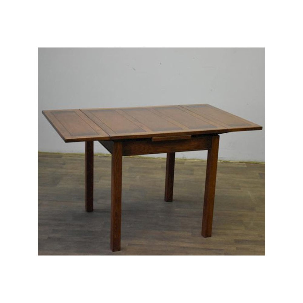Mission Style Walnut Extendable Wood Dining Table