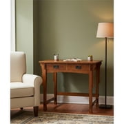 Crafters and Weavers Arts and Crafts Wood Library Table in Cherry