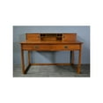 thumbnail image 1 of Crafters and Weavers Arts and Crafts Wood Library Table with Hutch in Cherry, 1 of 2
