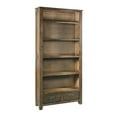 thumbnail image 1 of Crafters and Weavers Arts and Crafts Wood Open Shelf Bookcase in Oak/Walnut, 1 of 5
