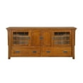 thumbnail image 1 of Crafters and Weavers Arts and Crafts Wood TV Stand for TVs up to 72" in Cherry, 1 of 3