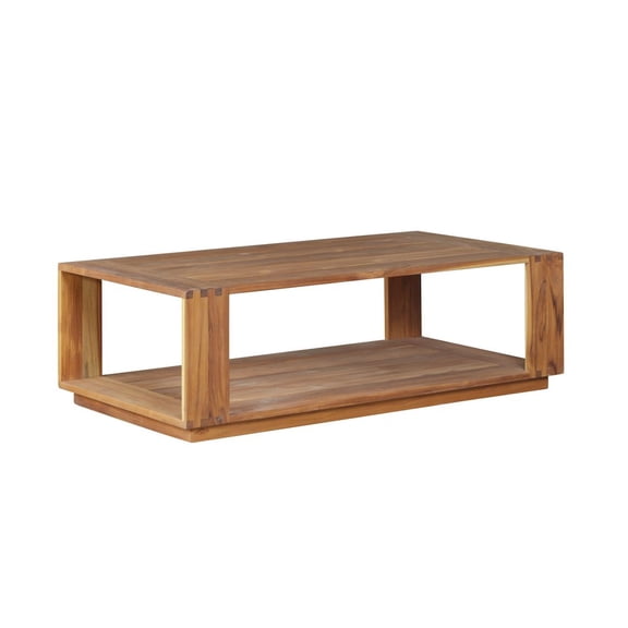 Crafters and Weavers Imperial Grove Outdoor Solid Teak Wood Coffee Table