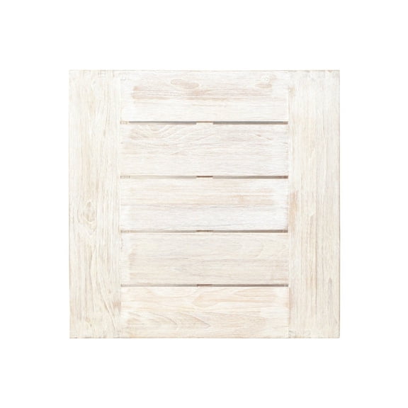 Crafters and Weavers Imperial Grove Outdoor Solid Teak Wood, Natural Look End Table