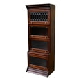 thumbnail image 1 of Crafters and Weavers Legacy 4 Stack Barrister Bookcase - Brown Walnut, 1 of 5