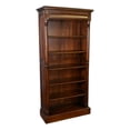 thumbnail image 1 of Crafters and Weavers Legacy Open Bookcase - Brown Walnut, 1 of 5