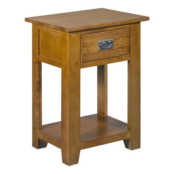 Crafters and Weavers Mission 1-Drawer Nightstand in Michael's Cherry