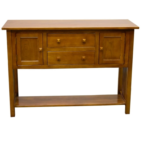 Crafters and Weavers Mission 2 Door, 2 Drawer Console Table - Michael's Cherry - 52"