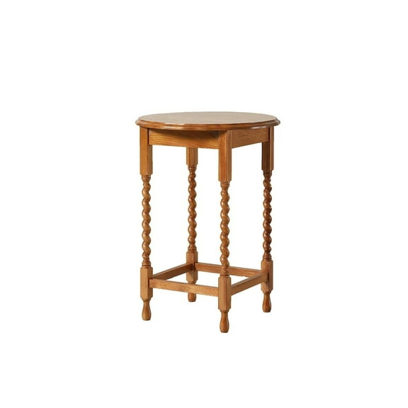 Crafters and Weavers Mission Oak End Table With Barley Twist Legs - Michael's Cherry