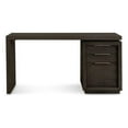 thumbnail image 1 of Crafters and Weavers Oxford Single Pedestal Desk in Basalt in Grey, 1 of 5