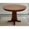 thumbnail image 1 of Crafters and Weavers Quarter Sawn Oak Round Dining Table, Kitchen Table - 42" - Michael's Cherry, 1 of 3