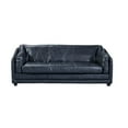 thumbnail image 1 of Crafters and Weavers Waco Contemporary Italian Leather Sofa in Slate, 1 of 3