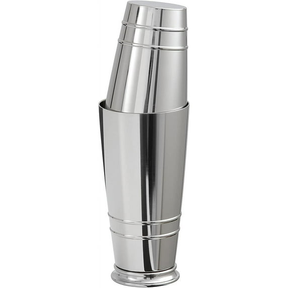 Crafthouse by Fortessa Professional Metal Barware/Bar Tools by Charles Joly, 11 Two-Piece Footed Polished Stainless Steel Boston Cocktail Shaker Boston Shaker