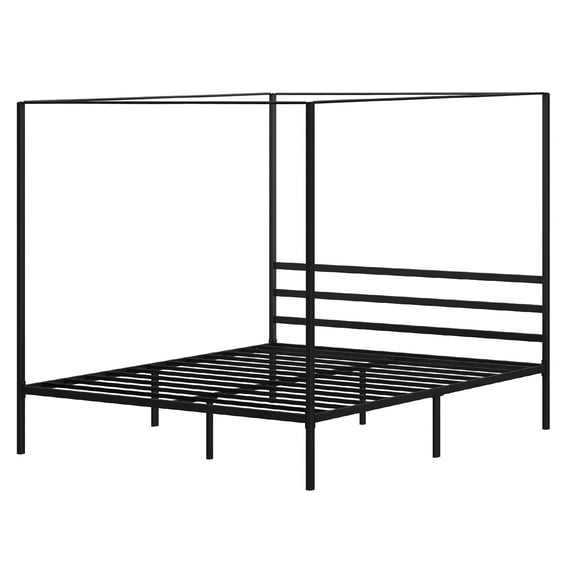 Craftian King Size Canopy Bed Frame Metal Platform Mattress Foundation Bedroom