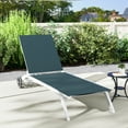 thumbnail image 1 of Craftian Outdoor Chaise Lounge Chair Set of 2, 5-Position Backrest Adjustable for Patio, Poolside, Green, 1 of 5