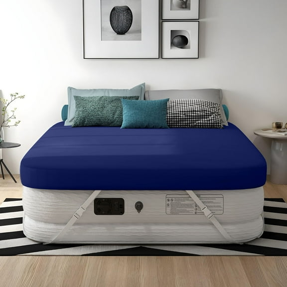 Uforic Queen Air Mattress, Custom-Fit Sheet, 3-Minute Rapid Inflation, Exceptional Durability, Sturdy Support up to 650lbs