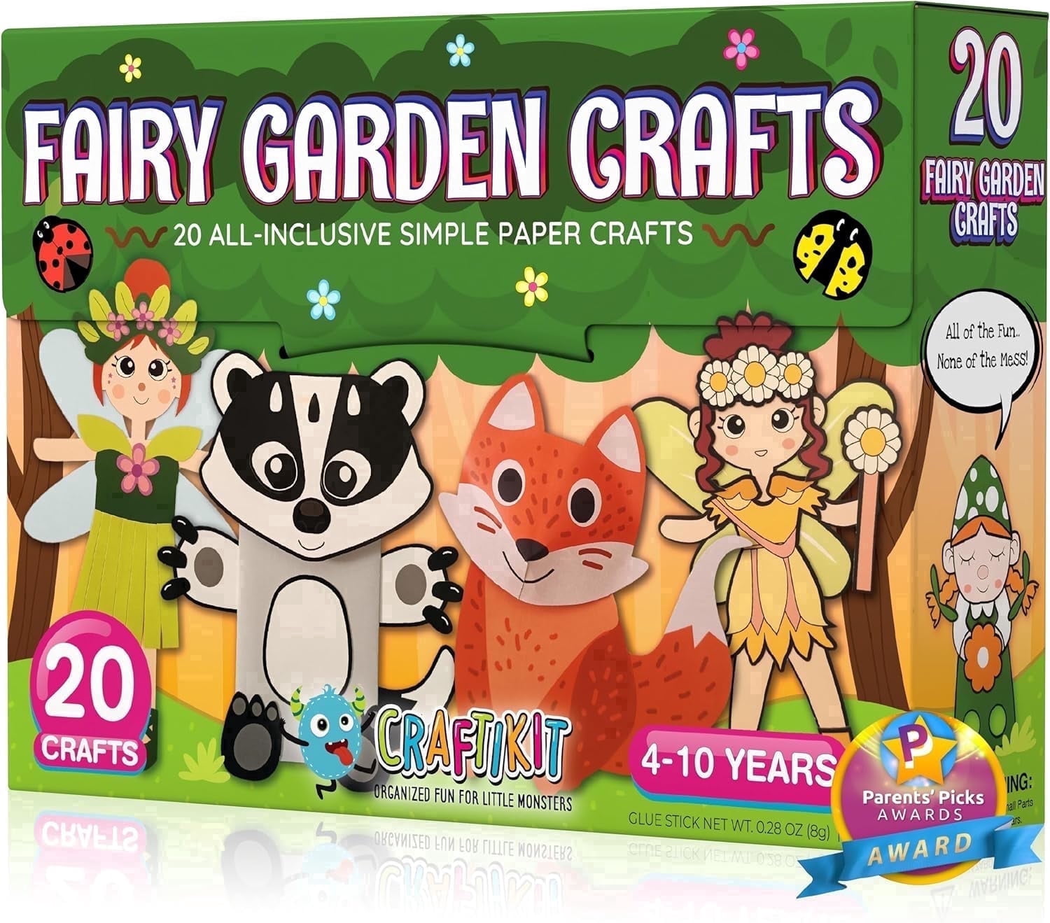 Craftikit Fairy Garden Arts and Crafts Kit for Ages 4 to 10