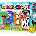 thumbnail image 1 of Craftikit 20 Crafts in a Box - 20 Simple Paper Crafts for Kids Ages 3-8 - Arts and Crafts Kit with Envelopes Glue Stick Tape - Low Mess Easy to Complete Fun for Creativity & Fine Motor Skills, 1 of 10