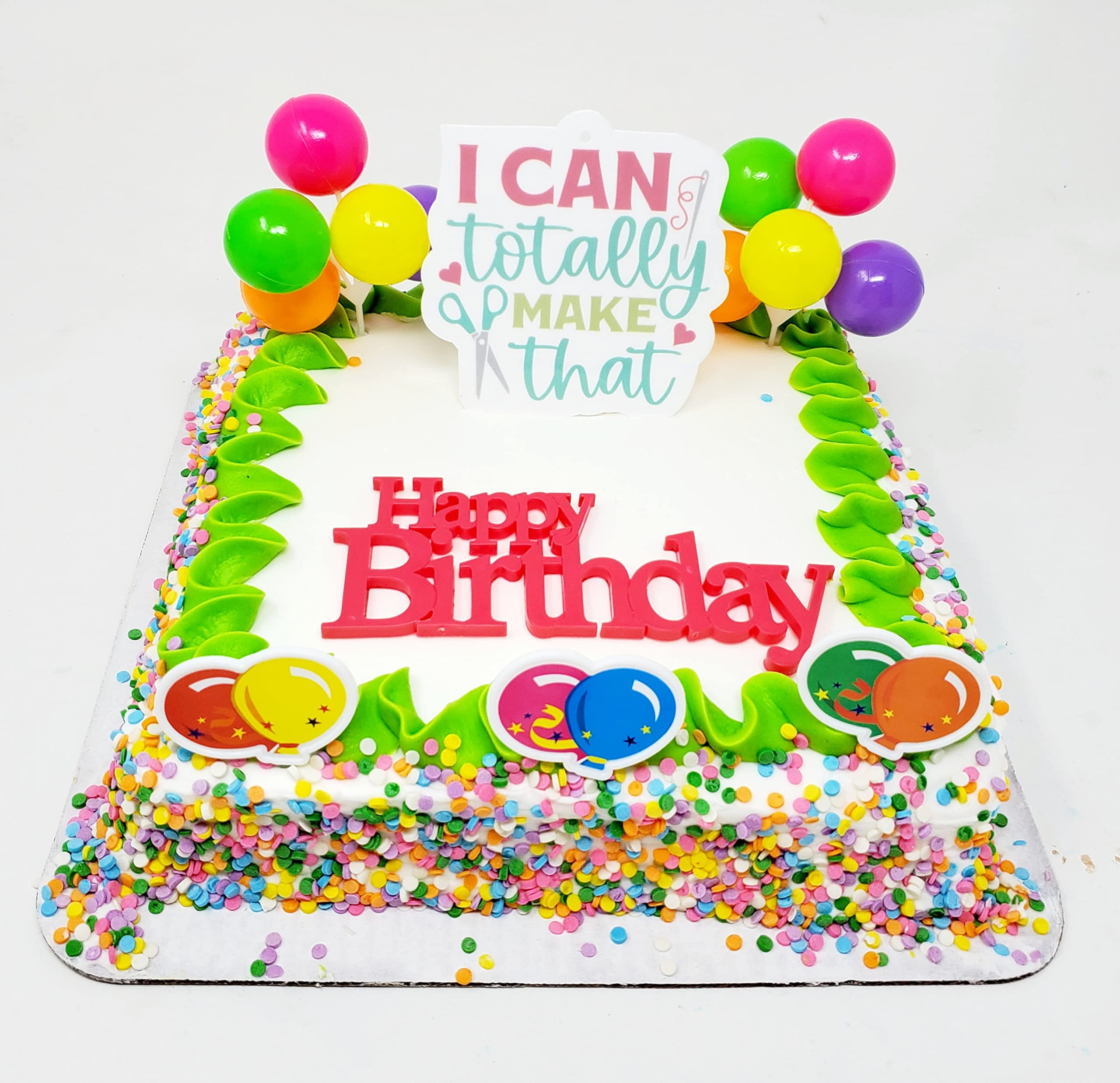 Crafting Carft CrafterTRDN Themed 7 Piece Birthday Cake Topper Set - I ...