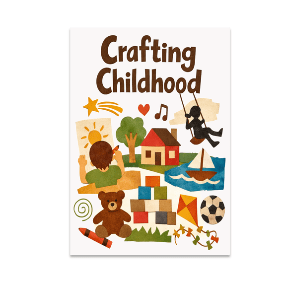 Crafting Childhood Memory Wall Art - Family Room Decor - 13x19 Poster Print