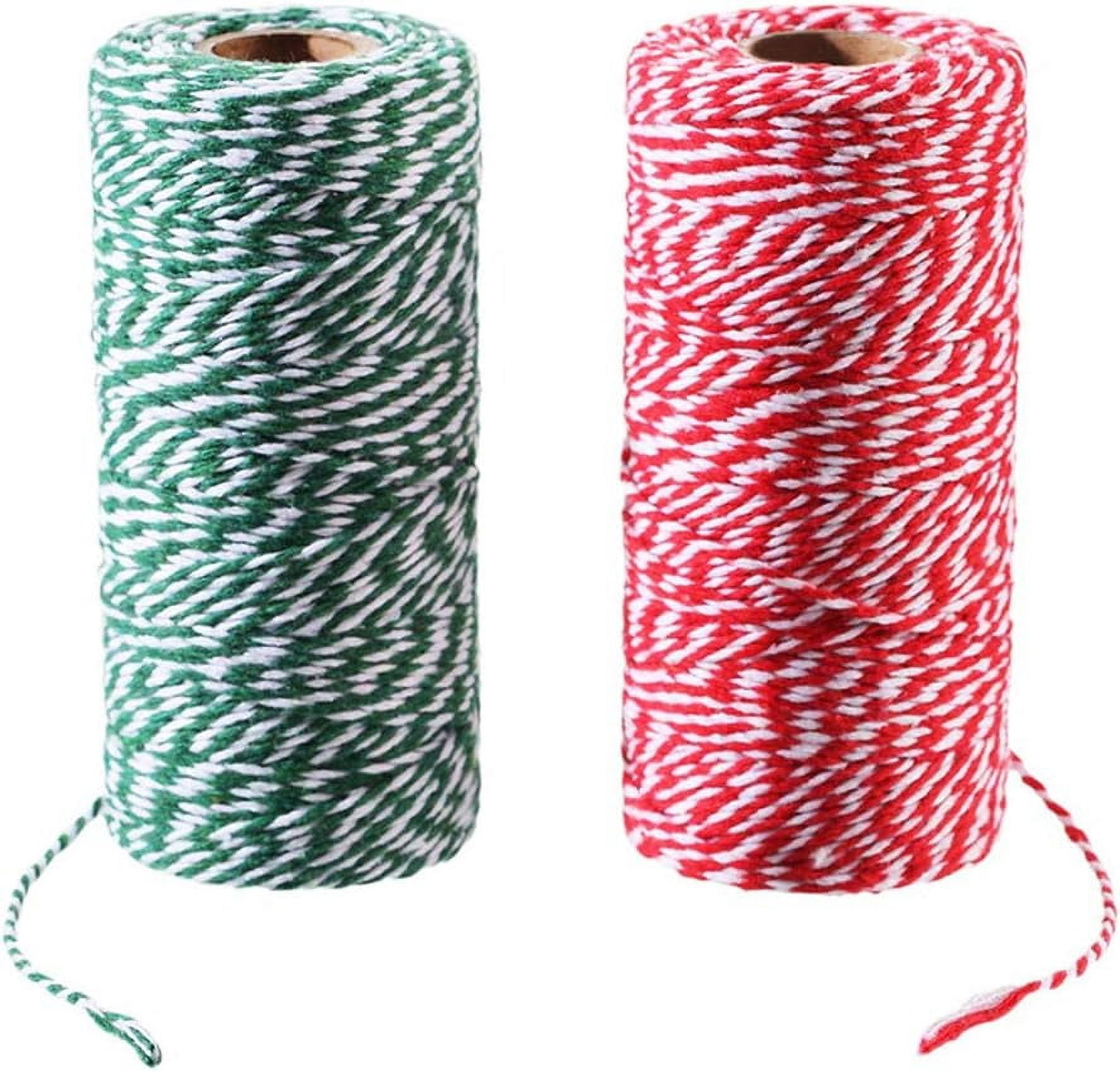 LEREATI Jute Twine String - 2mm Thick, 328 Feet, 3-Ply Natural Fiber, 21 Colors For Crafts, Gardening, Gift Wrapping