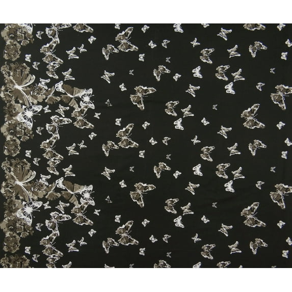 Crafting Dressmaking Butterfly Pattern Cotton Fabric 38" Inches Sewing By The Yard