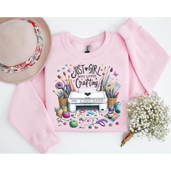 Crafting Lover Sweatshirt: DIY Crafty Girls TSHIRT All Size S-5XL