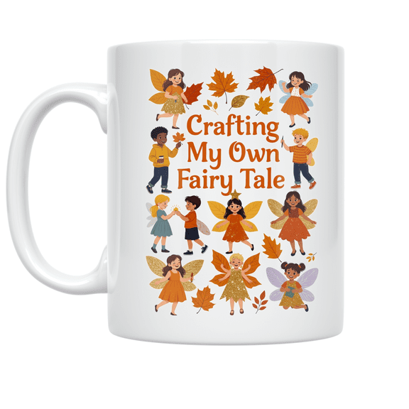 Crafting My Own Fairy Tale - Kids Craft Enthusiast - 11 oz Ceramic Coffee Mug