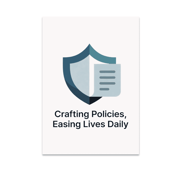 Crafting Policies Easing Lives Daily - Insurance Agent - 13x19 Poster Print