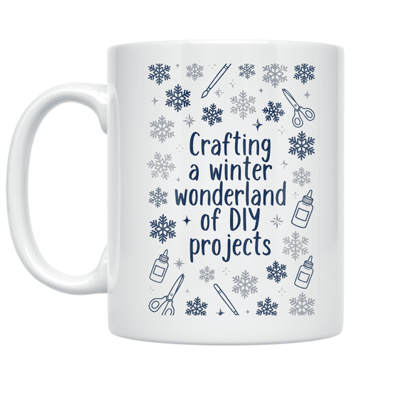 Crafting a Winter Wonderland of DIY Projects - Craft Enthusiast - 11 oz Ceramic Coffee Mug