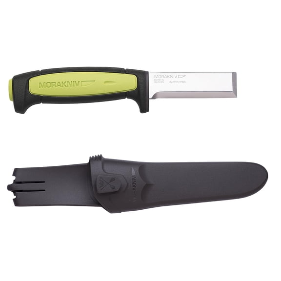 Craftline Carbon Steel Wood Chisel Knife With Sheath for Wood Carving, 3 Inch