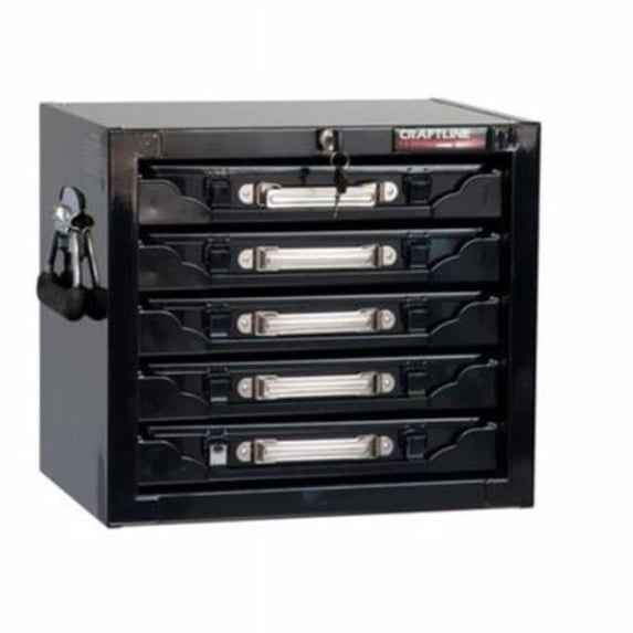Craftline Metal 5 Drawer Parts Cabinet with Removable Boxes