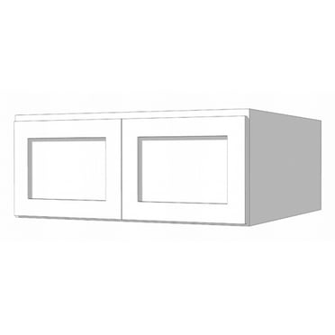 Craftline Ready to Assemble White Shaker Refrigerator Deep Cabinet