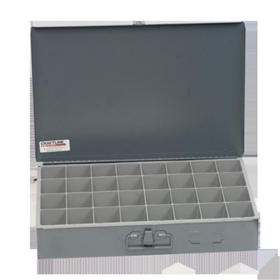 Craftline Steel Compartment Box 32 Bin Organizer Gray
