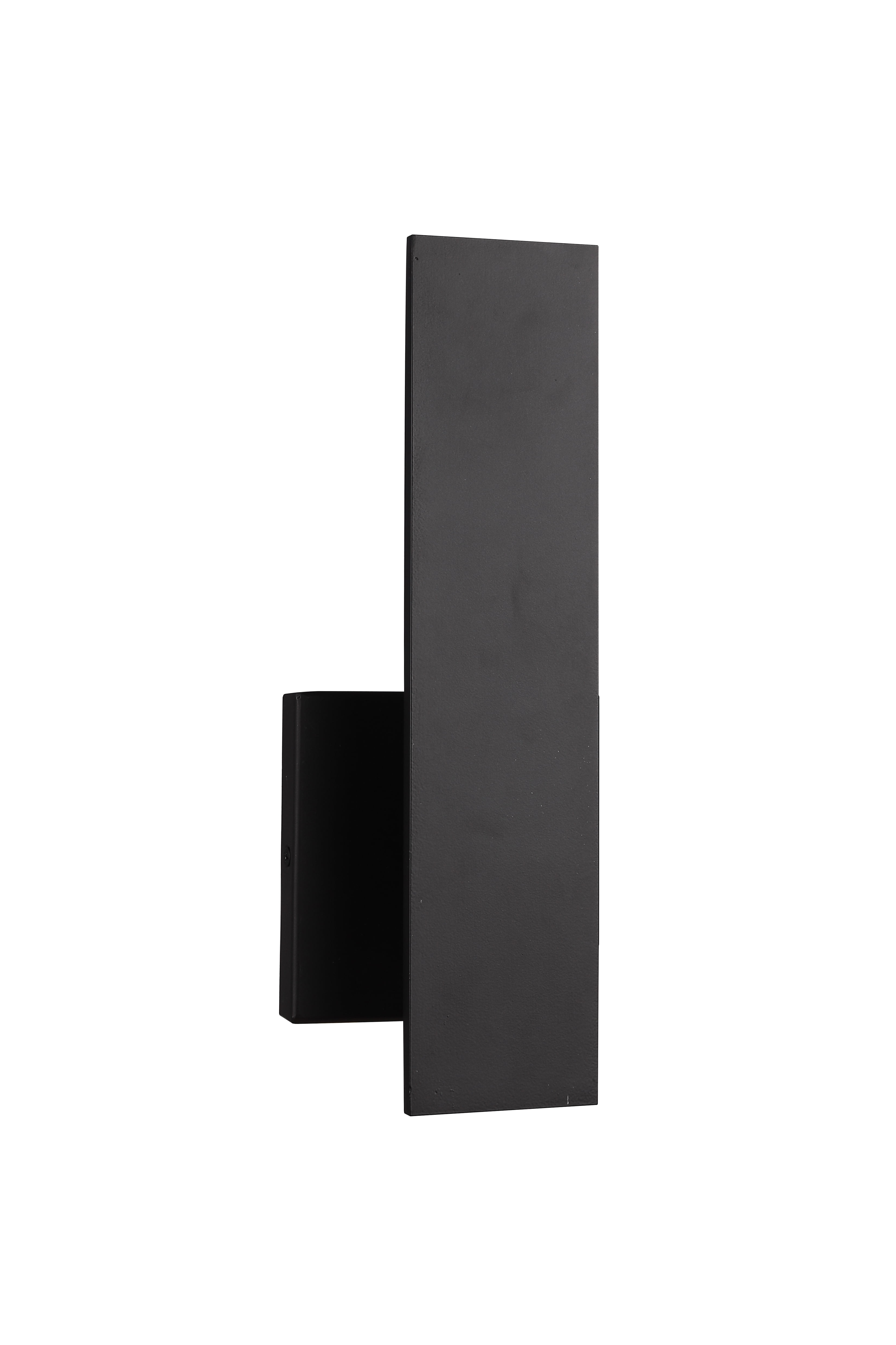 Craftmade 12 in. 1 Light Integrated LED Midnight Finish Outdoor Wall Lantern Sconce